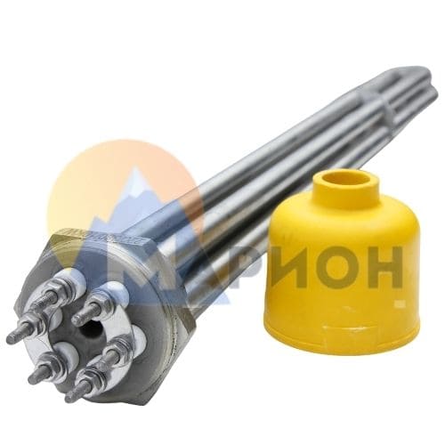 Блок ТЭН-10,0кВт, 220В (420мм.) G1 1/2" нерж/нерж (трубка + колпак) HF